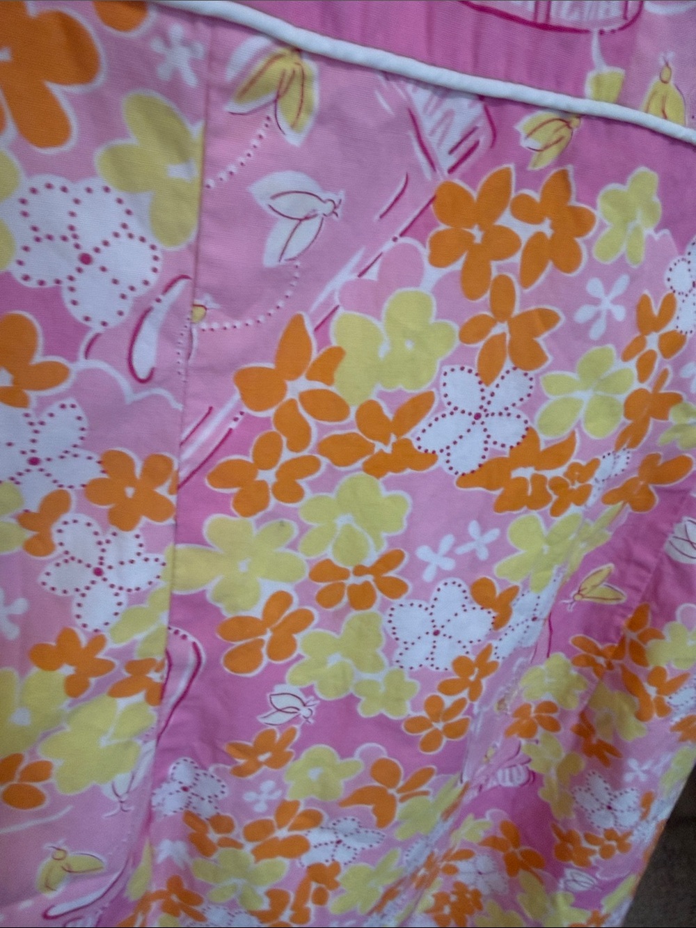 Lilly Pulitzer đ»Pink Floral Sundress with Orange & Yellow Blooms - Picture 6 of 12